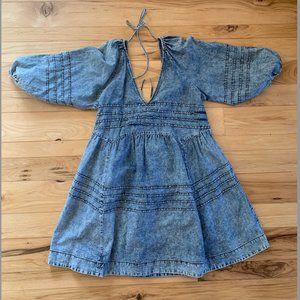 Free People Denim Mini Dress